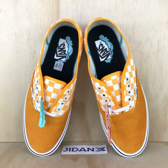 NEW Vans Comfycush Authentic Checker Zinnia Orange - Picture 5 of 8